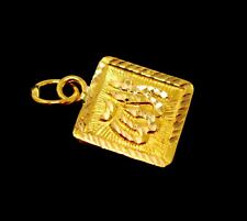 Solid White Gold Fn Bismillah Islamic Religious Diamond Pendant Charm Medallion