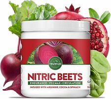 Nitric Oxide Booster Beets Supplement - L-Arginine, L-Citrulline - 90 Capsules