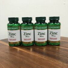 Nature's Bounty Zinc 50 mg Caplets EXP 10/24 100 Supports Immune System Function