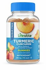 Turmeric and Ginger - with Black Pepper Extract Natural Flavor Gummy, 90 Gummies
