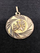 Vintage, 14K Yellow Gold Allah, Van Yakad  Islamic Yellow Gold Pendant