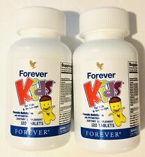 2 - FOREVER KIDS Chewable MultiVitamins  (120 tablets per bottle) KOSHER / HALAL