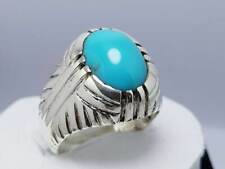 Natural clean blue Feroza Ring For Men turquoise ring feroza Ring gemstone rings