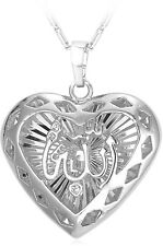  U7 18K Gold Plated Vintage Muslim Jewelry Islamic Heart Allah Pendant Necklace