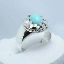 Natural clean Blue Feroza Ring For Mens turquoise ring Handmade Rings For Men