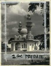 1964 Press Photo Muslim Mosque in Port of Spain, British Trinidad - pix20488