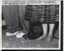 1957 Press Photo President Eisenhower and wife during tour at Islamic Center