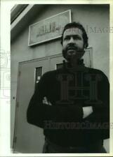 1993 Press Photo Mokhtar Maghraoui outside Islamic Center, Colonie, New York
