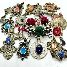 Antique & Vintage Islamic Jewelry Fragments With Stones & Designs Middle East B