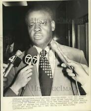 1976 Press Photo Clinton White, lawyer, to file for new Black Muslims trial
