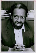 LG845 1984 Orig Elias Photo ONE SIDE OF BLACK MUSLIMS Iman Warith Deen Muhammad