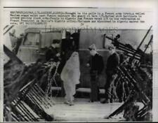 1961 Press Photo Veiled Muslim Woman Brought to Police in French Army Truck