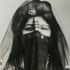 Egyptian Woman Muslima Muslim Islamic Portrait Fashion 1940s Egypt Photo E105