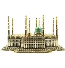 Turkish Islamic Table Decor Al-Masjid an-Nabawi Prophet's Mosque Replica Gold