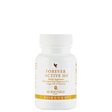 Forever Active HA Hyaluronic Acid Ginger Oil & Tumeric 60 Softgels Sealed Halal 