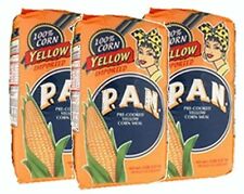 3x Harina PAN Yellow CornMeal Flour 3 x 1 Kg Venezuela