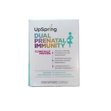 Set of 3 UpSpring Dual Prenatal Immunity Pregnancy 30 Caps Exp 07/22 Vitamins