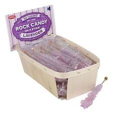 Espeez Rock Candy on a Stick - 18 Tutti-Frutti Lollipop - Lavender Rock Candy