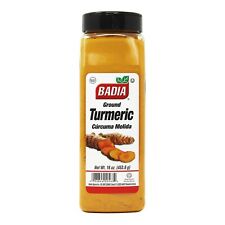 16 oz Bottle Badia Turmeric/Root/Ground/Tumeric/Powder/Curcuma/Molida/en/Polvo