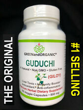 Giloy Guduchi (Tinospora Cordifolia Extract) Vegetarian Capsules USA-MADE HALAL