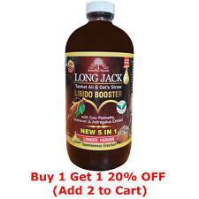 Organic Long Jack Tonkat Ali Longer Harder Libido & Muscle Booster 5 IN 1 16 OZ