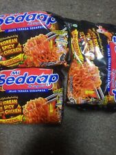 Mi Sedaap Sedap Korean Hot Spicy Chicken Instant Noodle Ramen 3pcs expires 3/22