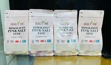 Salt 84 Himalayan Pink Salt Fine Grain Vegan Kosher Halal Non-GMO. Lot of 4 A+