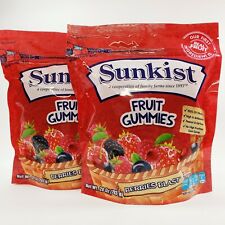 2 Pack - 28oz Bag Sunkist BERRIES BLAST Fruit Gummies Real Juice ☆Halal☆