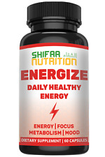 Halal ENERGIZE Caps for Women & Men, supports Metabolism, Mood, Focus,60 Caps