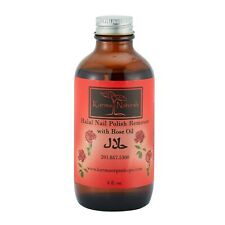 Organic Beauty Natural Rose Halal Nail Polish Remover - Non Toxic, – 4 fl. Oz.