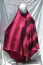 Adult Amira Khimar One Piece Somali Hijab Muslim Women Overhead PINK Scarf