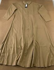 Tesettur Elbise Women's Size 14 Tan Long Sleeve Maxi Modest Islamic Dress NWT