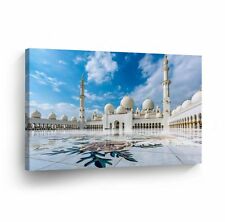 Islamic Wall Home Decor Art Sheikh Zayed Mosque Canvas Print