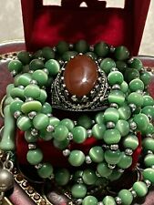 Yemeni Aqeeq Ring Mens Akik Ring Sterling Silver 925 Ring Handmade Agate Ring