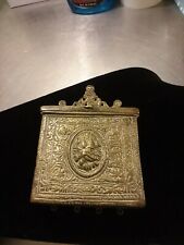 VTG OTTOMAN TURKISH ISLAMIC ORNATE BRASS POWDER CARTRIDGE BOX AMMO BOX #1