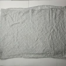 LN BeBe Au Lait Gray White Muslim Swaddle Receiving Baby Crib Blanket