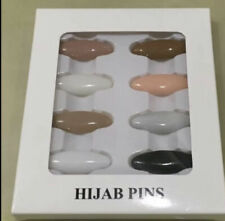 Fashion Women Accessory Gifts Safety Brooch Pins Muslim Hijab Scarf Pins 8Pcs