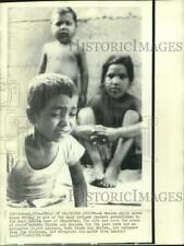 1969 Press Photo Moslem child cries in refugee center in India's Ahmadabad.