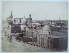 ANTIQUE ALBUMEN PHOTO PRINT EGYPT CAIRO MOSQUE by H. ARNOUX Islamic