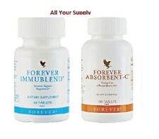 1 Forever Absorbent-C + 1 Immublend-Immune system support. KOSHER/HALAL,Exp.2023