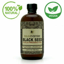 Black Seed Oil 100% Pure Natural Cold Pressed Cumin Nigella Sativa Non GMO GLASS