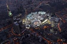 HOLY CITY OF MECCA AT NIGHT GLOSSY POSTER PICTURE PHOTO quran Muslim god 2338