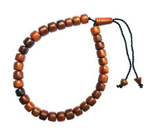 Cylinder-shaped Bead Genuine Kuka Koka Seed 33bead Tasbih Bracelet Muslim Prayer