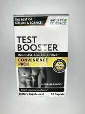 Nature’s Science Testosterone Booster Libido Energy Maca Powder Stamina 12 ct 