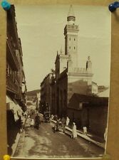 antique old PHOTO LEROUX  Arab Muslim AFRICA Constantine Mosque ALGERIA 1890s