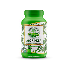TikTok Organic Moringa Oleifera Leaf Powder Superfood 120 500mg Veggie Capsules