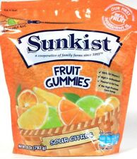 1 Bag Sunkist 28 Oz Real Fruit Gummies Sour Citrus 100% Vit C Soft Chews BB 7/21