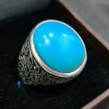 Natural old Blue Feroza Ring For Mens turquoise ring Handmade Rings For Men