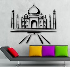Taj Mahal Wall Stickers Mosque Islamic Travel Arabic Decor Vinyl Decal (ig485)