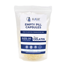 Empty Gelatin Clear Capsules Size 00 Halal Certified Kosher Gluten Gel Caps